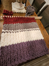 Load image into Gallery viewer, Over 100 Video Tutorials (LOOM NOT INCLUDED) - How to use Chunky Blanket Loom and Stitch Patterns