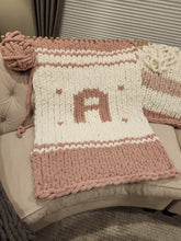Load image into Gallery viewer, Chunky Blanket with Initials