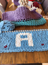 Load image into Gallery viewer, Letters and Numbers - Personalize your Chunky Knit Blankets - Graphs (Digital Download) (E)
