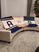 Load image into Gallery viewer, Letters and Numbers - Personalize your Chunky Knit Blankets - Graphs (Digital Download) (E)