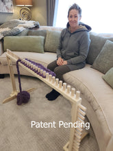 Load image into Gallery viewer, Convertible Loom Table for making Chunky Knit Blankets in comfort