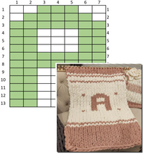Load image into Gallery viewer, Personalize your Chunky Knit Blankets - Complete Graph Kit NO LOOM INCLUDED - NO VIDEOS