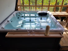 Load image into Gallery viewer, Hot Tub Table - Longest Size in inventory - Uppercase Designs in Wood - 1-888-860-7735
