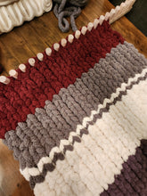 Load image into Gallery viewer, KIT - Chunky Blanket Loom™ 46&quot; Long - 30 Pegs - (***Now includes 4 Skeins of yarn) - Beginner Level
