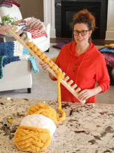 Load image into Gallery viewer, Jumbo Blanket Loom 36&quot; - for Jumbo #8 Yarn - NO EXPERIENCE - Video Tutorials Included
