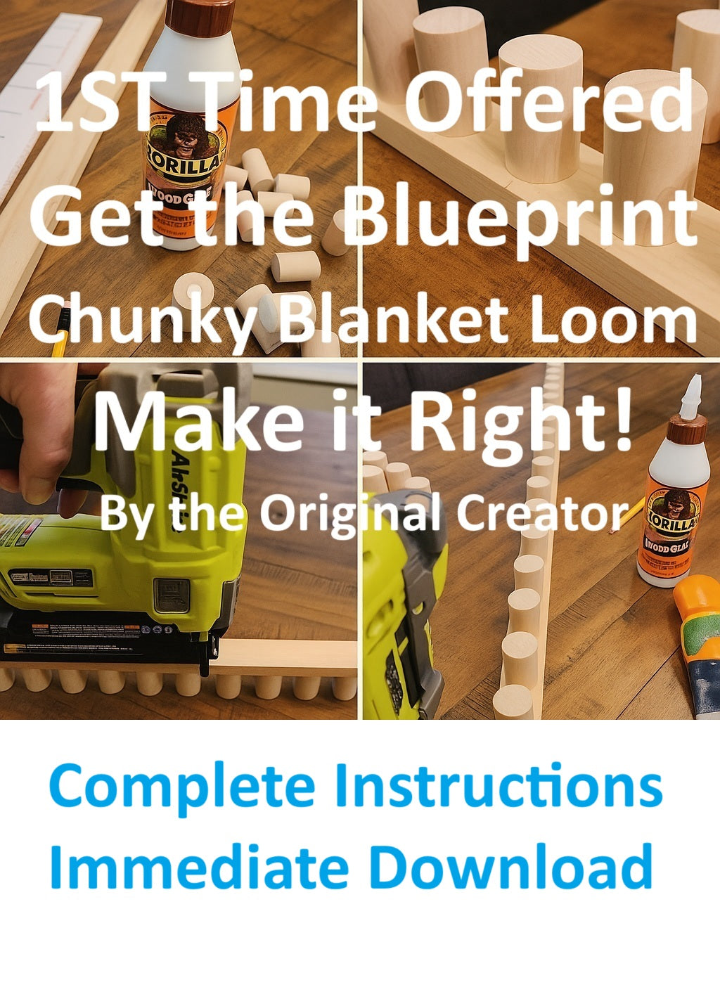 BLUEPRINT - How to make the Chunky Blanket Loom