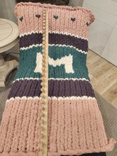 Load image into Gallery viewer, Personalize your Chunky Knit Blankets - Complete Graph Kit  NO LOOM INCLUDED - NO VIDEOS
