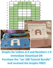 Load image into Gallery viewer, Personalize your Chunky Knit Blankets - Complete Graph Kit  NO LOOM INCLUDED - NO VIDEOS
