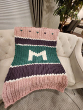 Load image into Gallery viewer, Letters and Numbers - Personalize your Chunky Knit Blankets - Graphs (Digital Download) (E)
