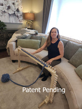 Load image into Gallery viewer, Convertible Loom Table for making Chunky Knit Blankets in comfort

