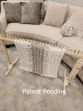 Load image into Gallery viewer, Convertible Loom Table for making Chunky Knit Blankets in comfort
