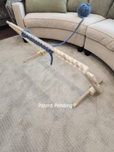 Load image into Gallery viewer, Convertible Loom Table for making Chunky Knit Blankets in comfort
