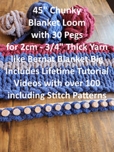 Load image into Gallery viewer, Extendable Chunky Blanket Loom™ for Jumbo #7 Yarn | 100+ Lifetime Tutorial Videos (E)
