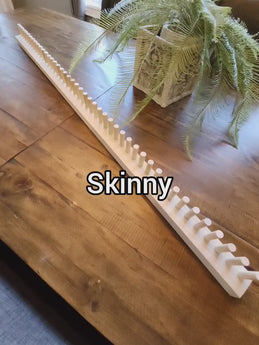 Extendable Skinny Blanket Loom for 1cm (3/8") Yarn | Lightweight Blankets | 100+ Lifetime Online Tutorial Videos (E)