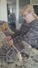 Load and play video in Gallery viewer, Chunky Blanket Loom Kit 45" - Includes Bernat Big Yarn &amp; Video Tutorials - Extendable (E)
