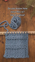 Load and play video in Gallery viewer, Extendable Chunky Blanket Loom™ 45" Knitting Loom with Lifetime Tutorial Over 100 (E)
