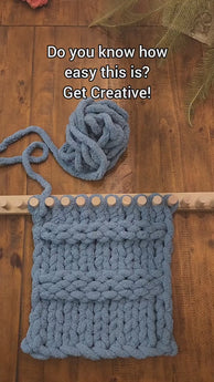 Extendable Chunky Blanket Loom™ 45" Knitting Loom with Lifetime Tutorial Over 100 (E)