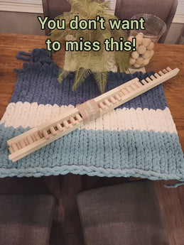 Expandable 3 Piece Chunky Blanket Loom™ - Over 100 Online Tutorial Videos Included (E)