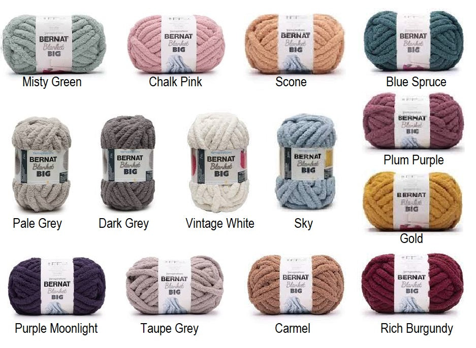 Blanket Big Yarn Pale Grey Bernat Blanket Yarn Bernat® Blanket Big
